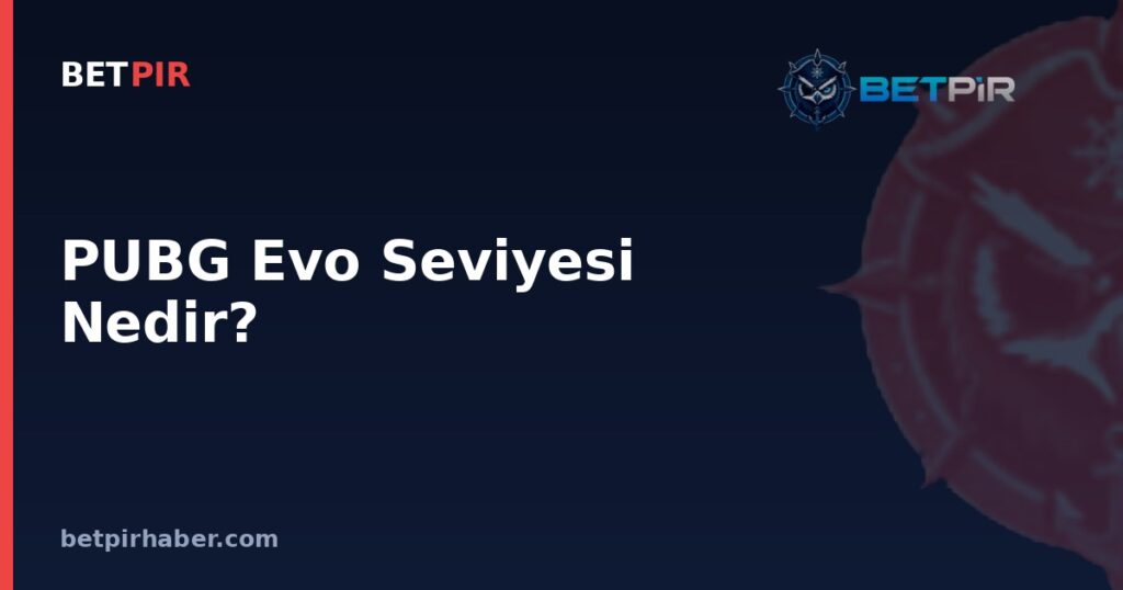 PUBG Evo Seviyesi Nedir? Silah Geliştirme Sisteminin Rekabetçi Oyun Yapısındaki Yeri